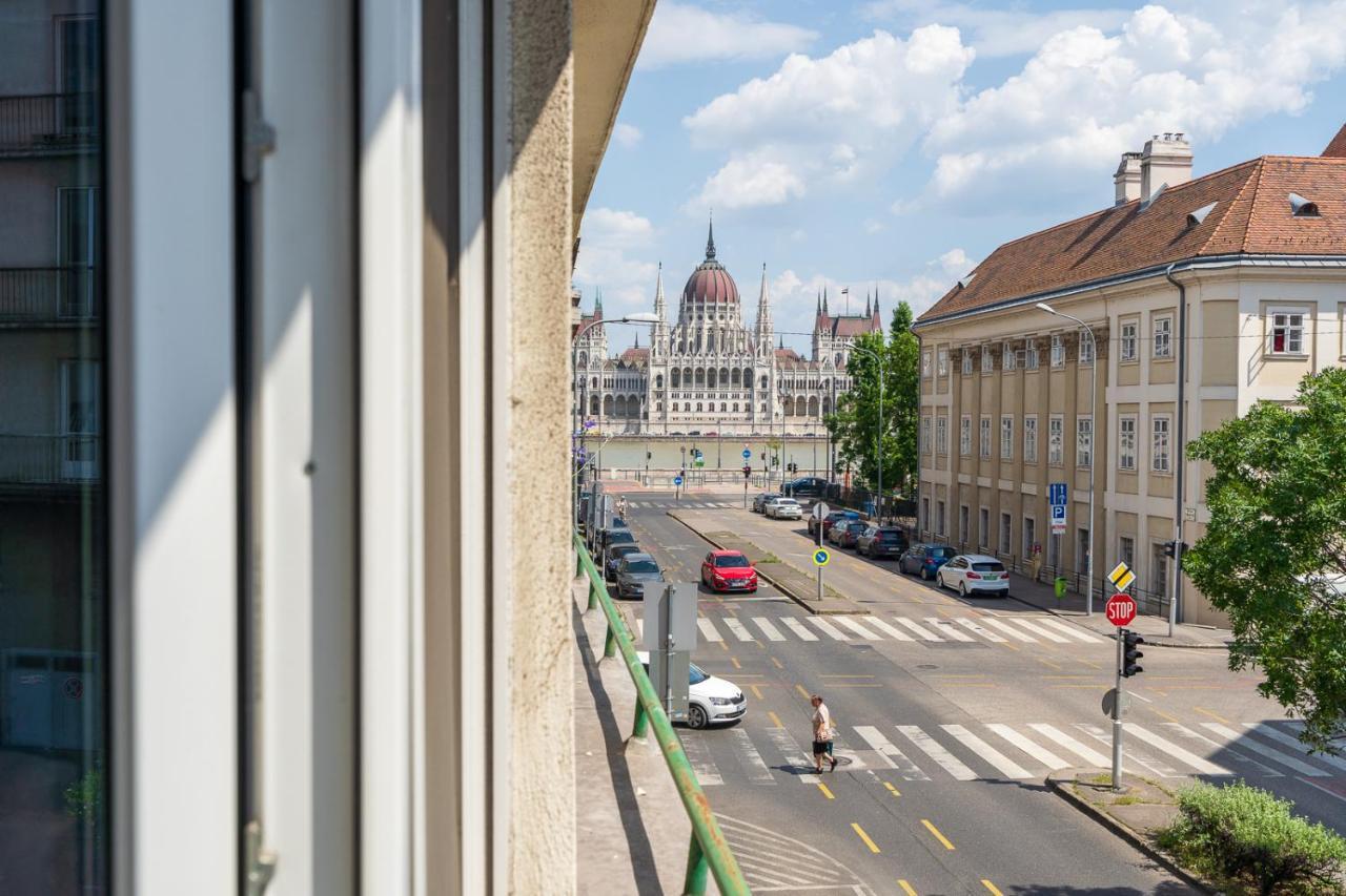 Bright Studio With Parliament View, Free Parking Budapest Exterior foto